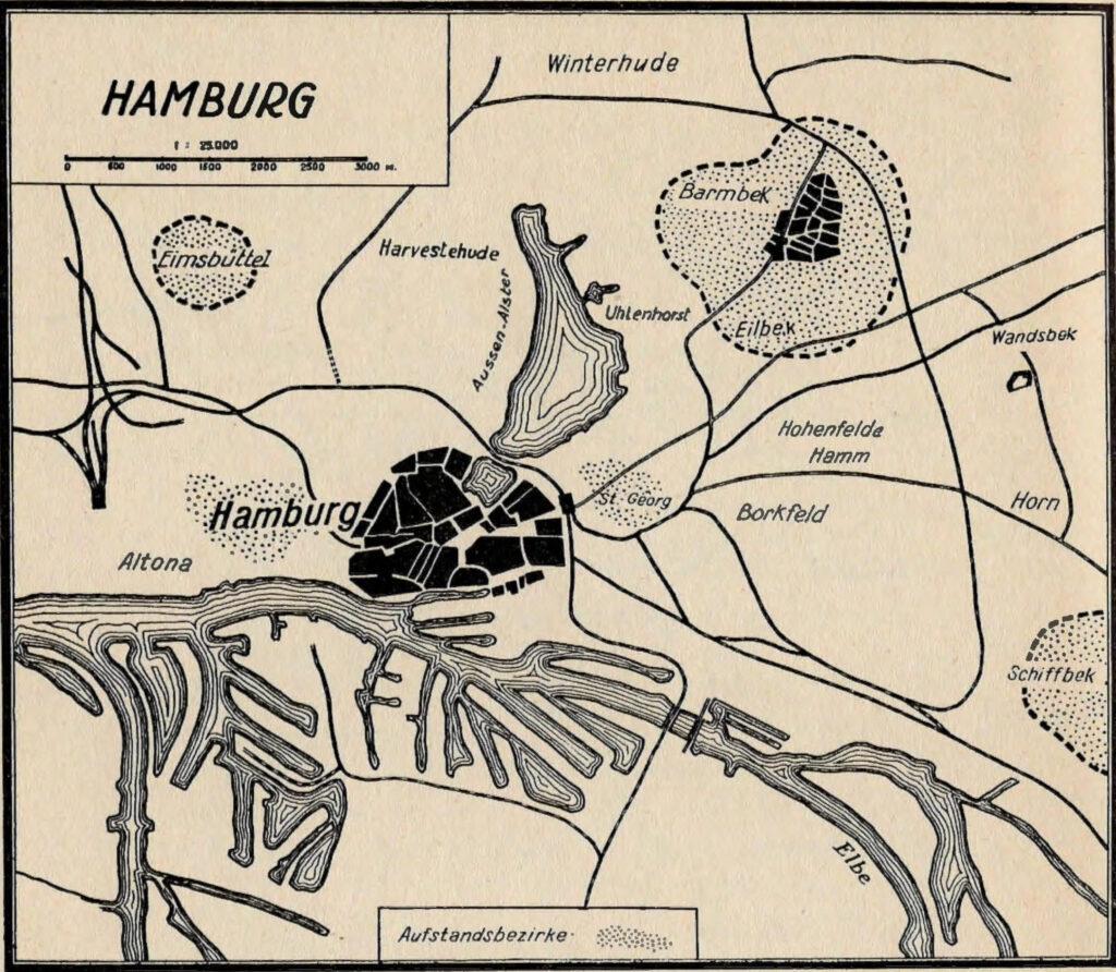 Karte von Hamburg – 1923